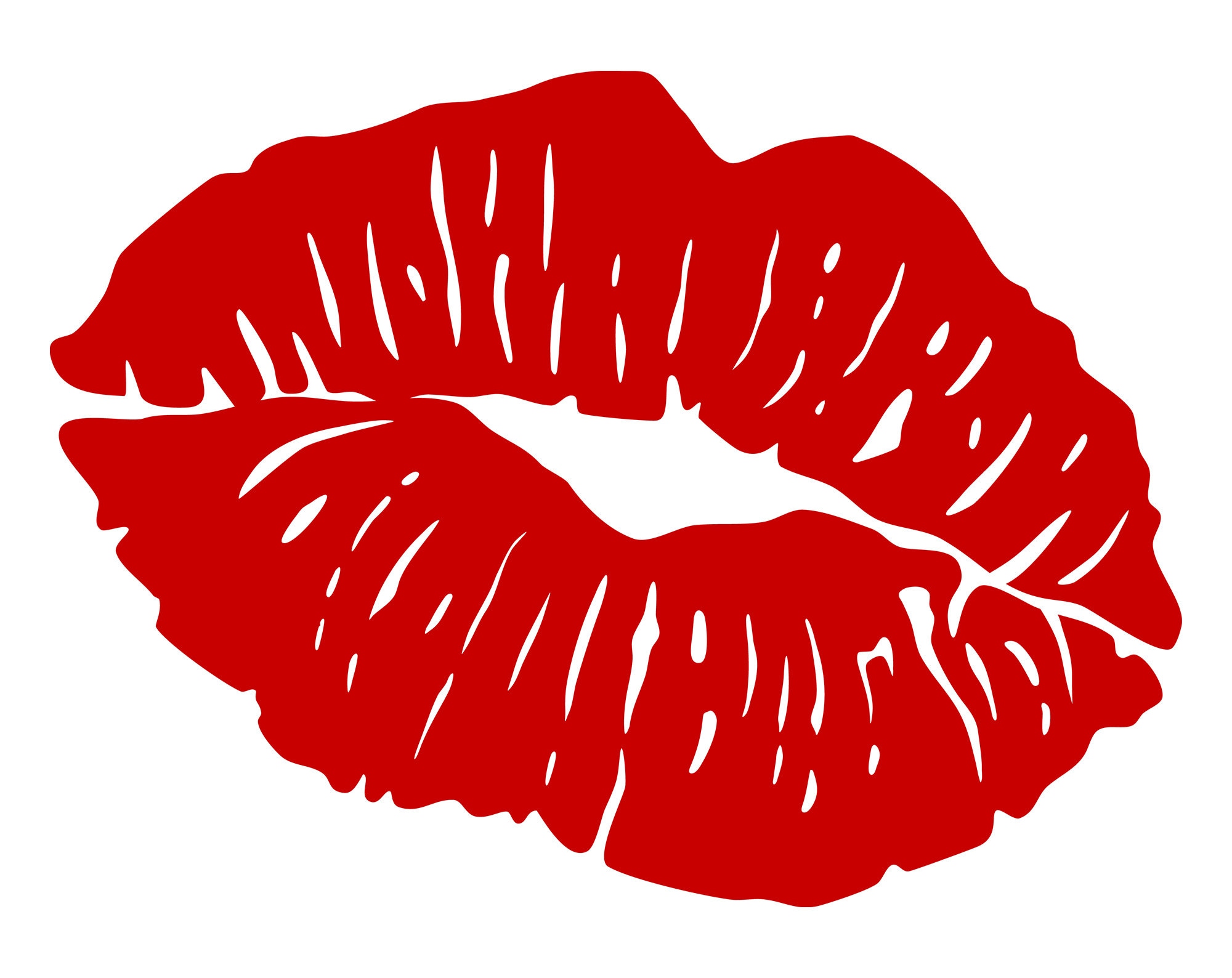 Kissing Lips SVG - Etsy