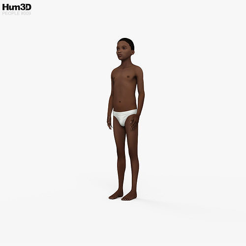 African-American Boy 3D model | CGTrader