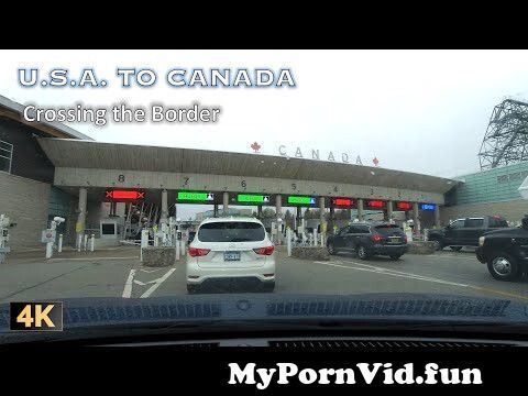 4K Crossing the USA Canada Border by Car via the Peace Bridge in ...