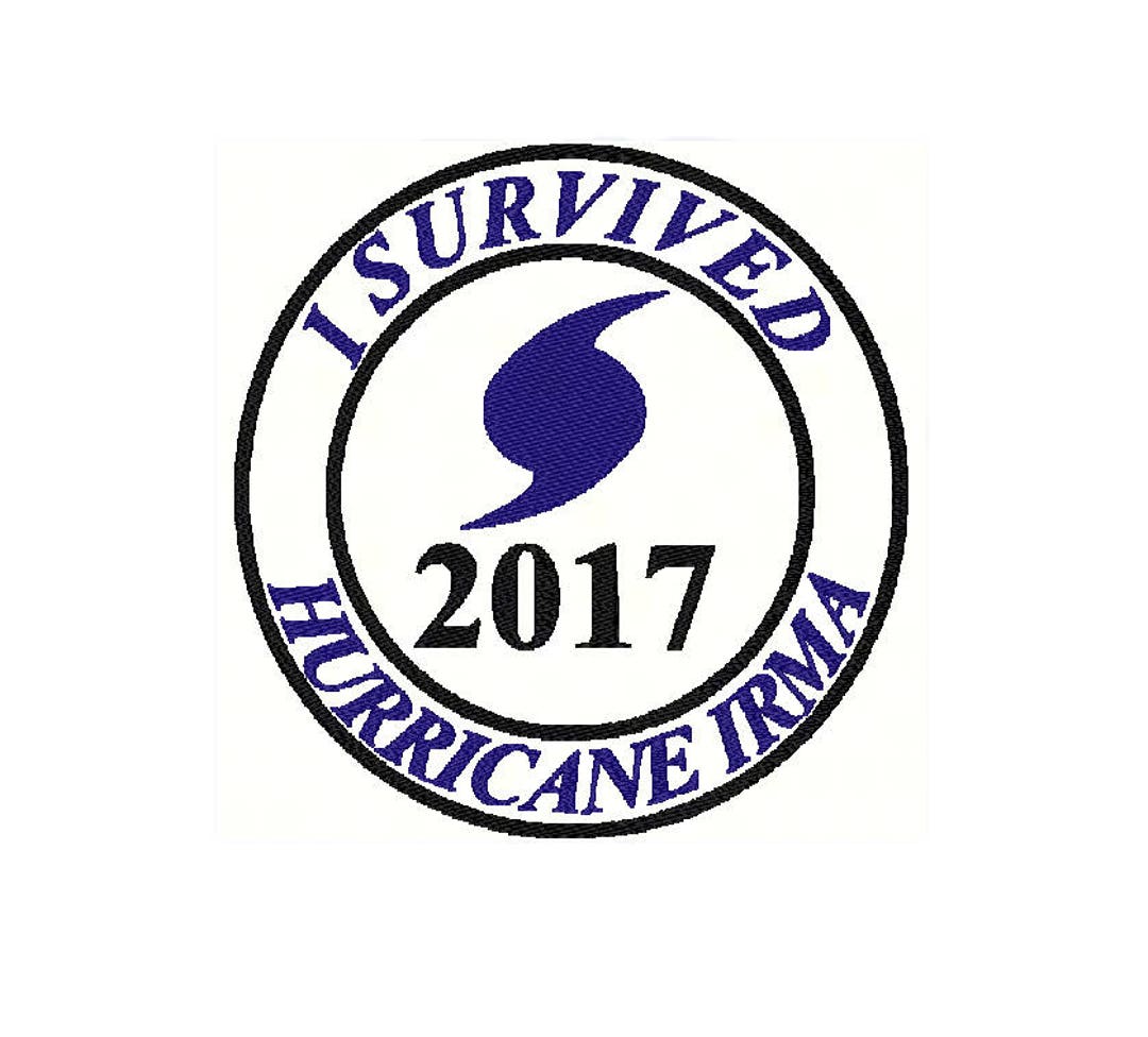 I Survived Hurricane Irma 2017 Embroidery Design - Etsy