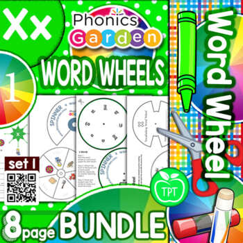 Xx | Pat-a-Word | Letter /X/ Word Wheel Bundle | Phonics Garden | TPT