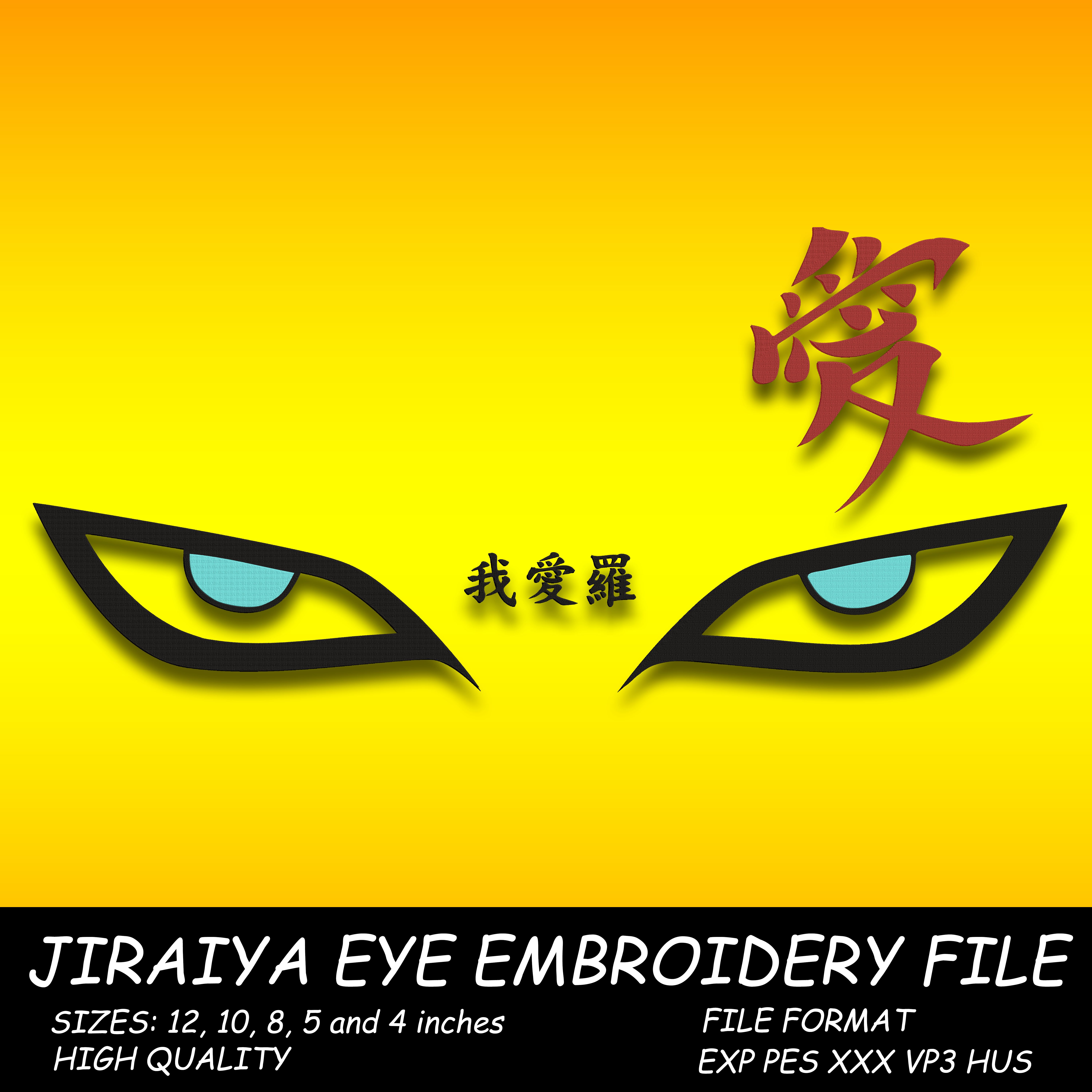 Gaara eye embroidery file - Payhip