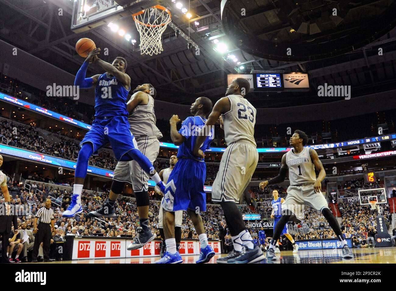 7 March 2015: Seton Hall Pirates forward Angel Delgado (31) in ...