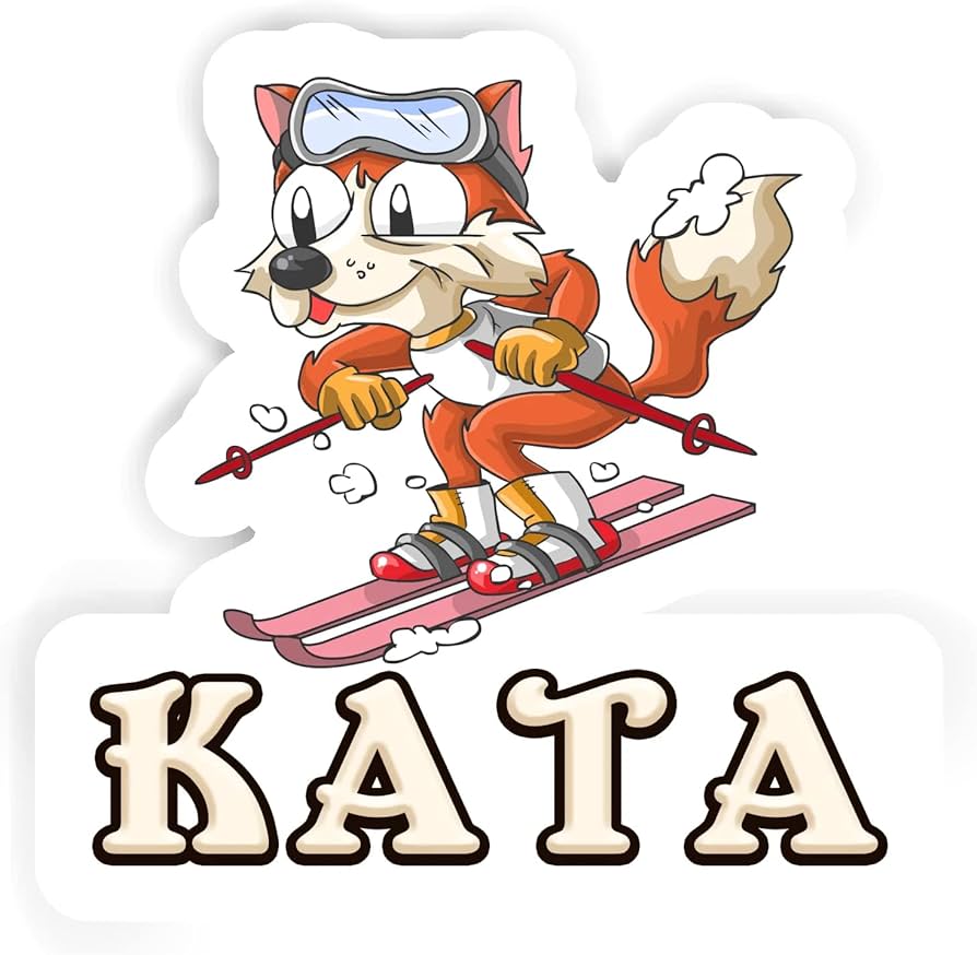 Amazon.com: 12 Skiing Fox Stickers Kata (2pcs 5.5inch, 4pcs 2.5 ...