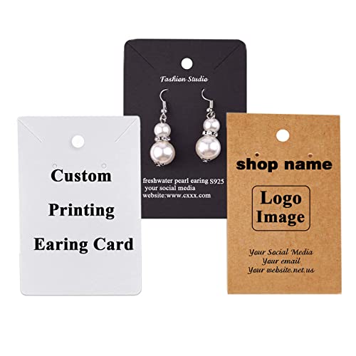 Amazon.com: Custom Earring Display Card Earring Holder Cards ...