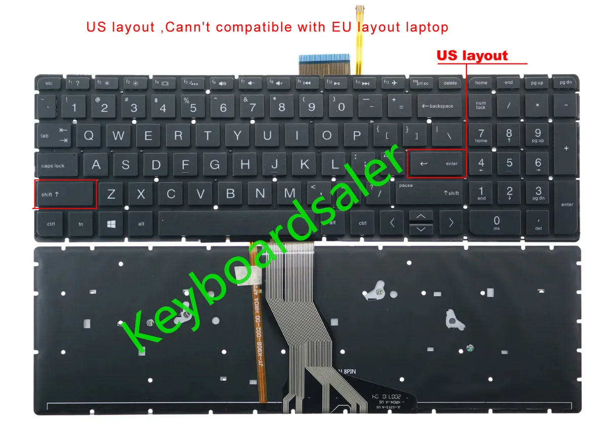 New for HP M6-W M6-Wxxxx m6-w103dx m6-w105dx m6-w010dx US Keyboard ...