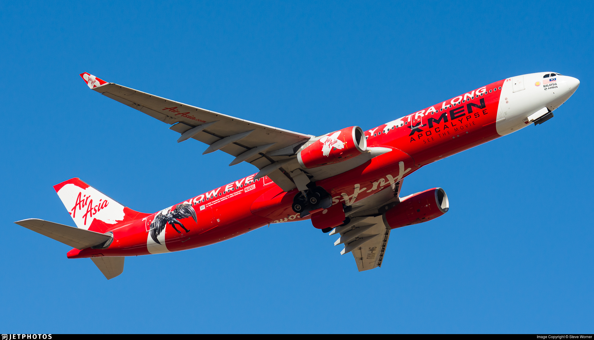 9M-XXU | Airbus A330-343 | AirAsia X | Steve Worner | JetPhotos