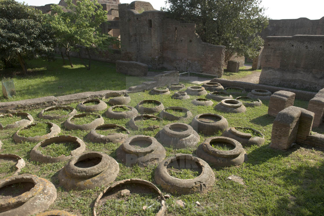 Ostia Antica, Rome. The Caseggiato dei Doli - License, download or ...