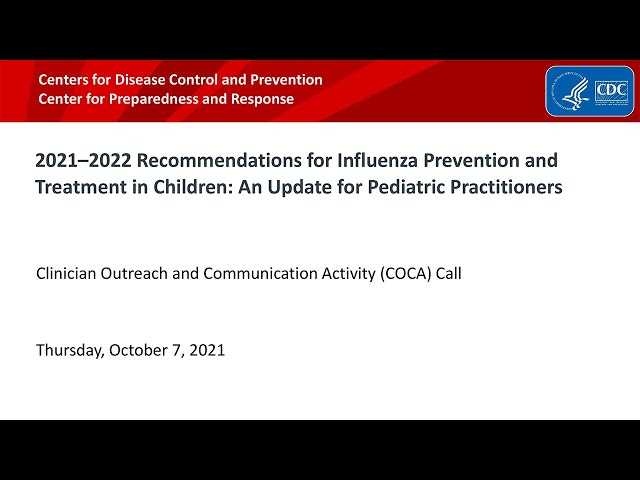 2021–2022 Recommendations for Flu Prevention and Treatment in ...