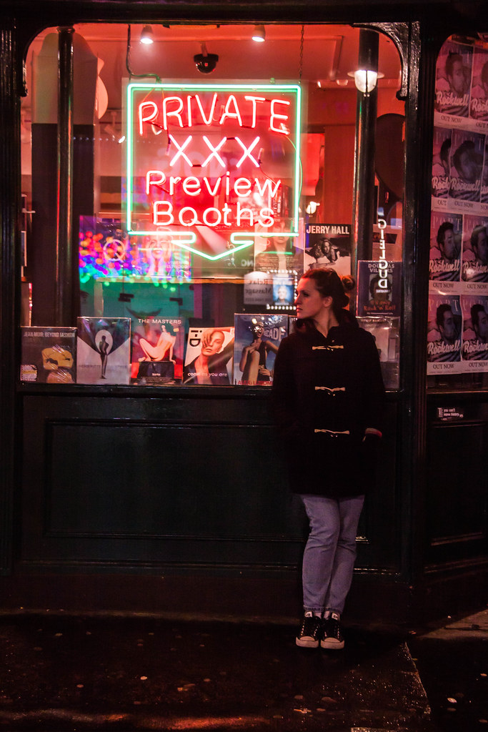 Woman in front of The Original Soho Bookstore Private XXX … | Flickr