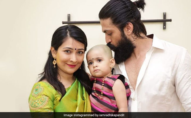 Nothing To See Here, Just A Pic Of Yash And Radhika Pandit With A ...