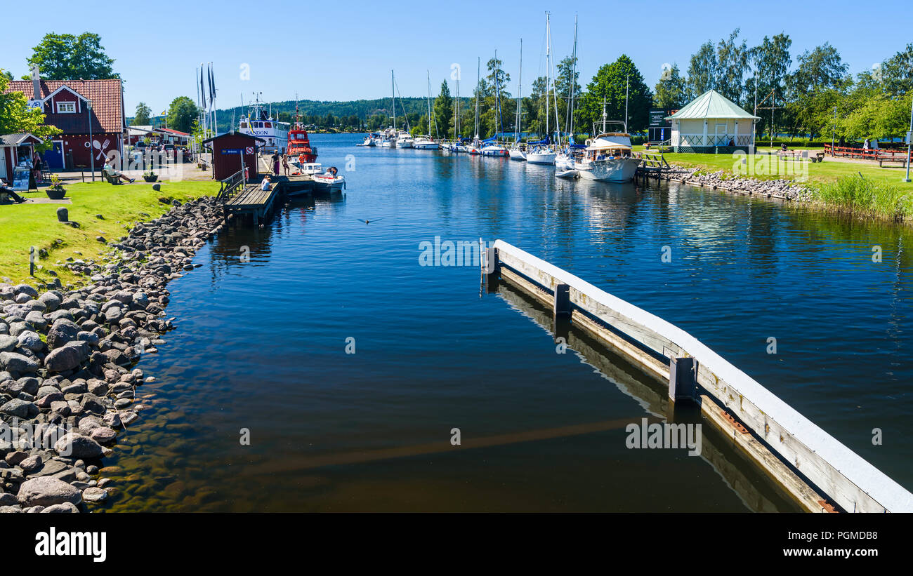 Karlsborg, Sweden – July 2, 2018: An ordinary sunny summer ...