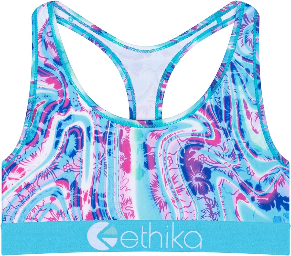 Ethika Womens Sports Bra | Acrylic Drip (BLP, XXX-Large) at Amazon ...