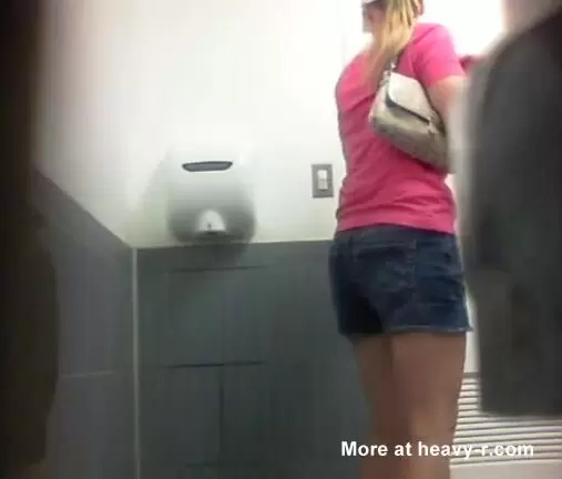 Hidden cam placed in public toilet filming woman pooping xxx porn ...