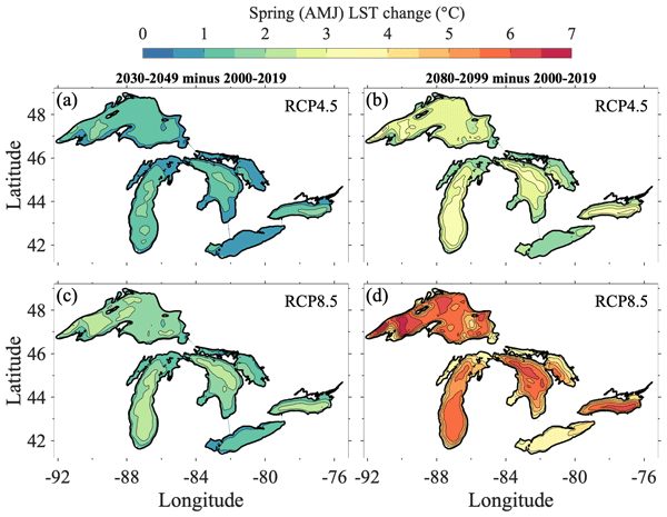 GMD - Climate projections over the Great Lakes Region: using two ...