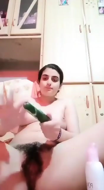 Hairy Pussy Paki Girl With Cucumber Enjoying Veg Sex - EPORNER