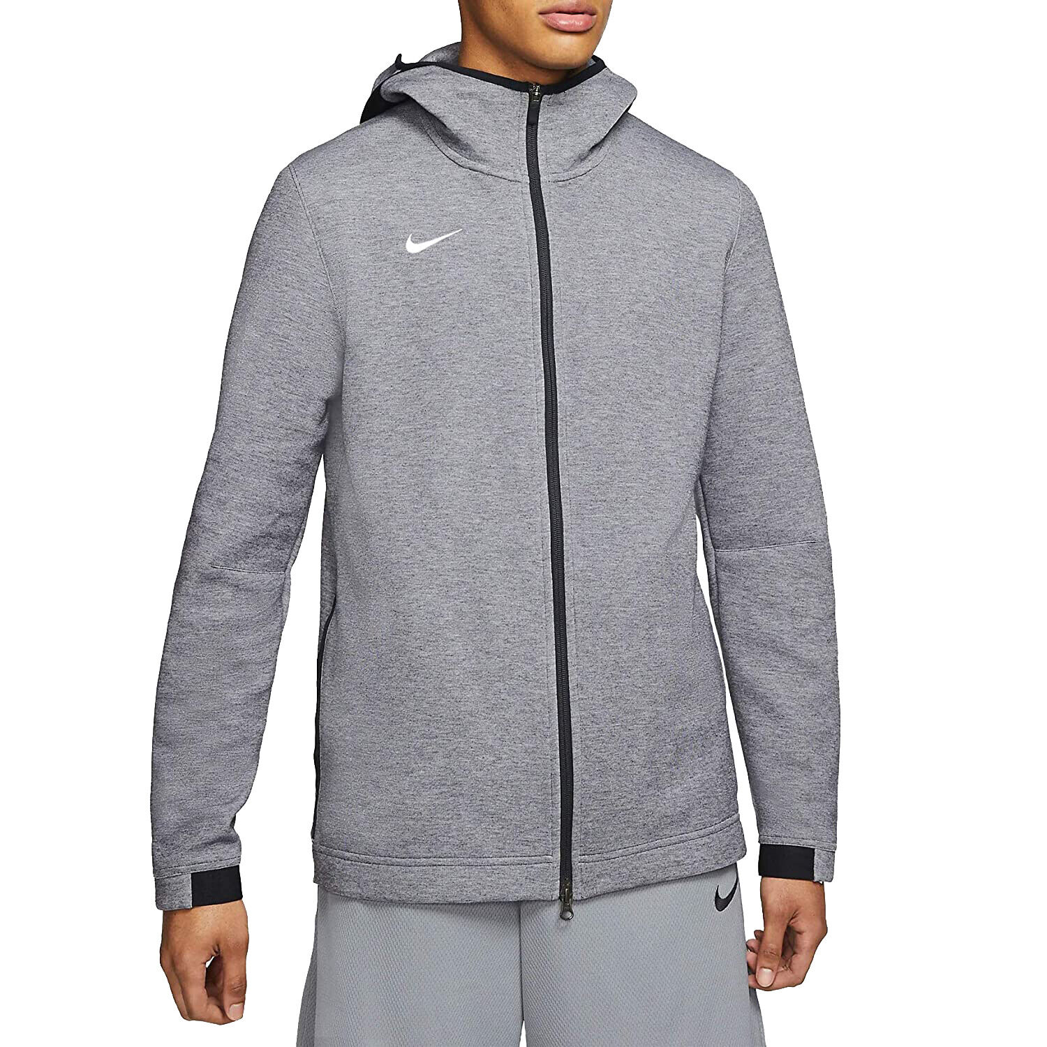 NIKE Showtime Full Zip Basketball Hoodie sz 4XL XXXX-Large Gray ...