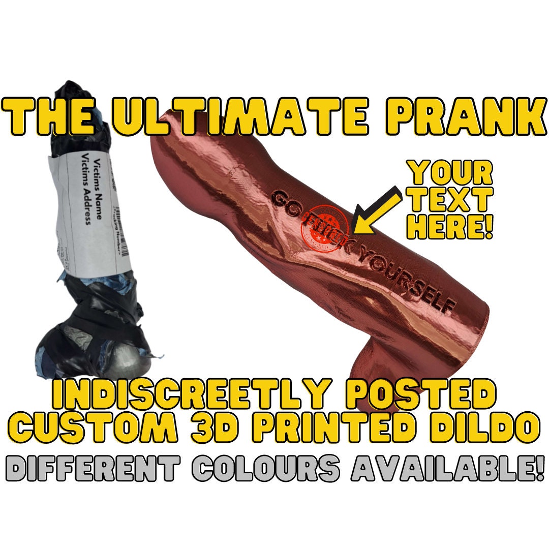 Dildo Prank Indiscreet D Posted Direct to Your Victim. 3D - Etsy