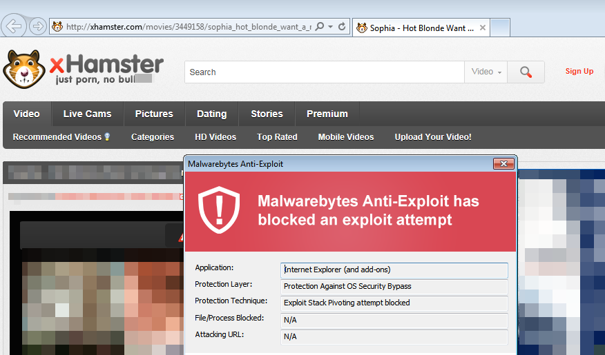 Malvertising Strikes on Adult Site xHamster Again | Malwarebytes Labs