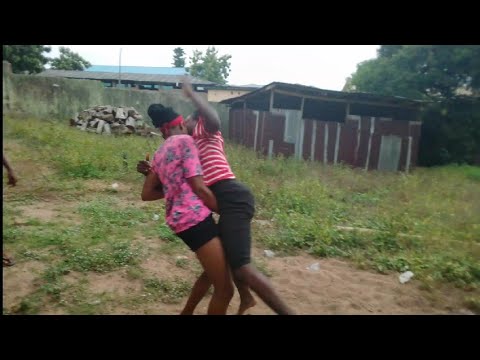 Strong black girls lift carry wrestling - YouTube
