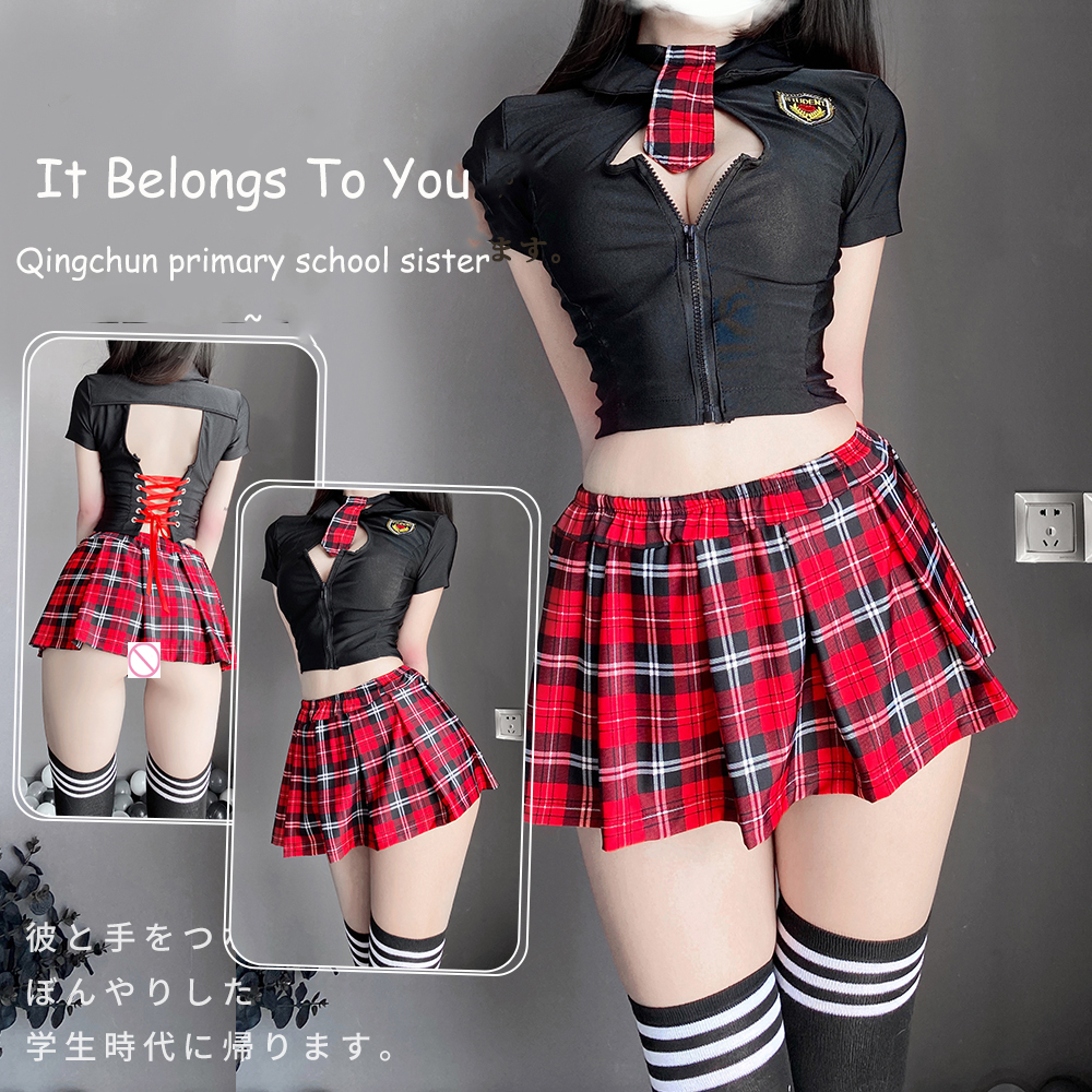 Sexy Lingerie Woman Cosplay Porn School Girl Uniform Exotic Set ...