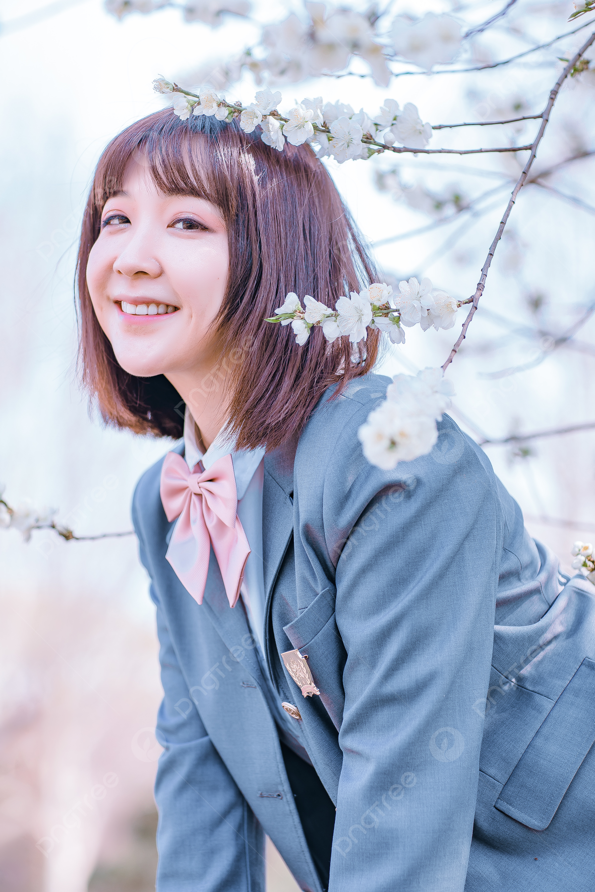 Japanese Literary Portrait During The Day Jk Uniform Girl Bending ...