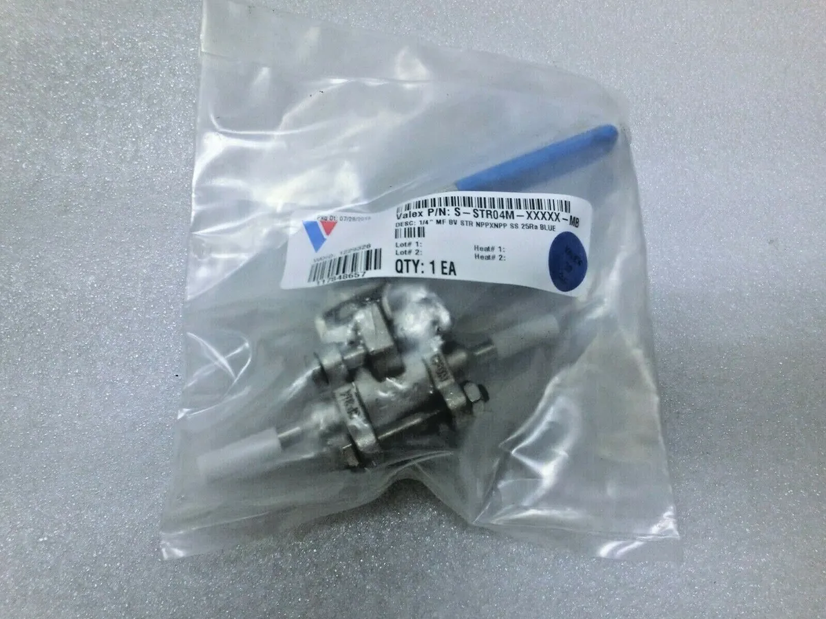 Valex S-STR04M-XXXXX-MB 1/4" MF BV STR NPPXNPP SS 25RA BLUE ...