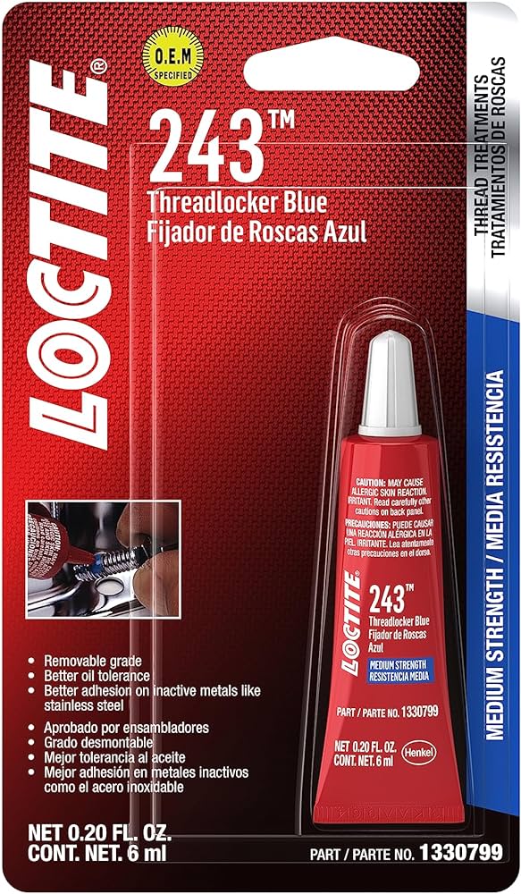 Amazon.com: LOCTITE 243 Threadlocker for Automotive: Medium ...