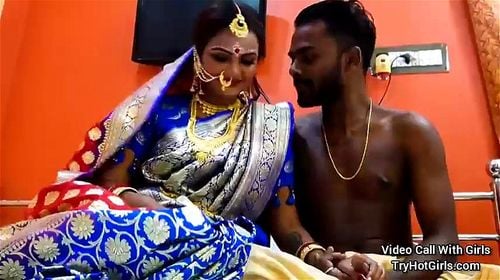 Watch Indian Newly Married Bride And Groom Suhagrat - Desi, Saree ...