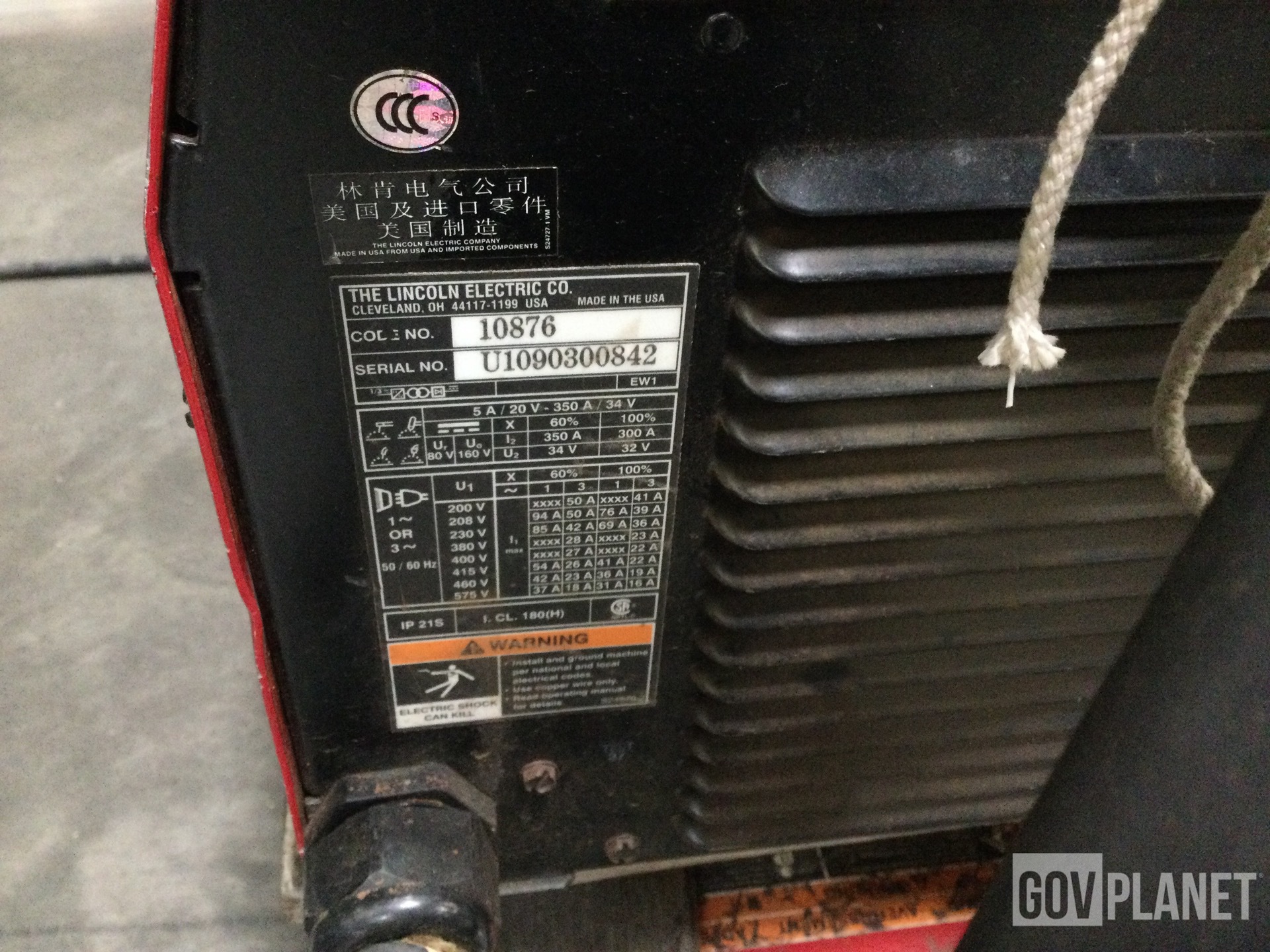 Surplus (12) Lincoln Electric Invertec V350-Pro Electric Welders ...