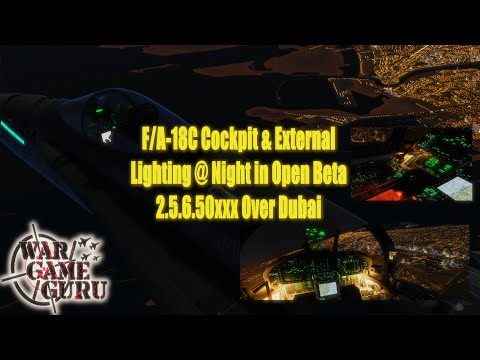 DCS WORLD - F/A-18C Hornet Cockpit and External Lighting Revisited ...