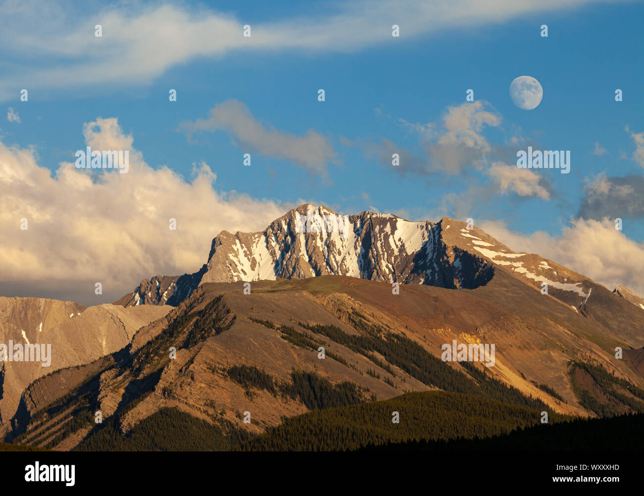 Fisher Peak, a mountain in Kananaskis in the Canadian Rocky ...