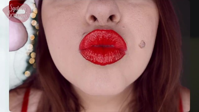 Christmas Present Kisses POV - Red Lipstick Fetish Sensual ...