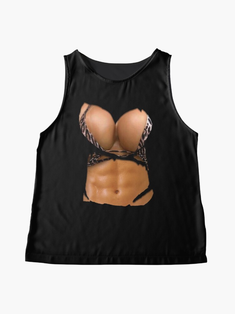 Fake Abs Shirt Bikini Body Muscle Six Pack Fake Big Boobs ...