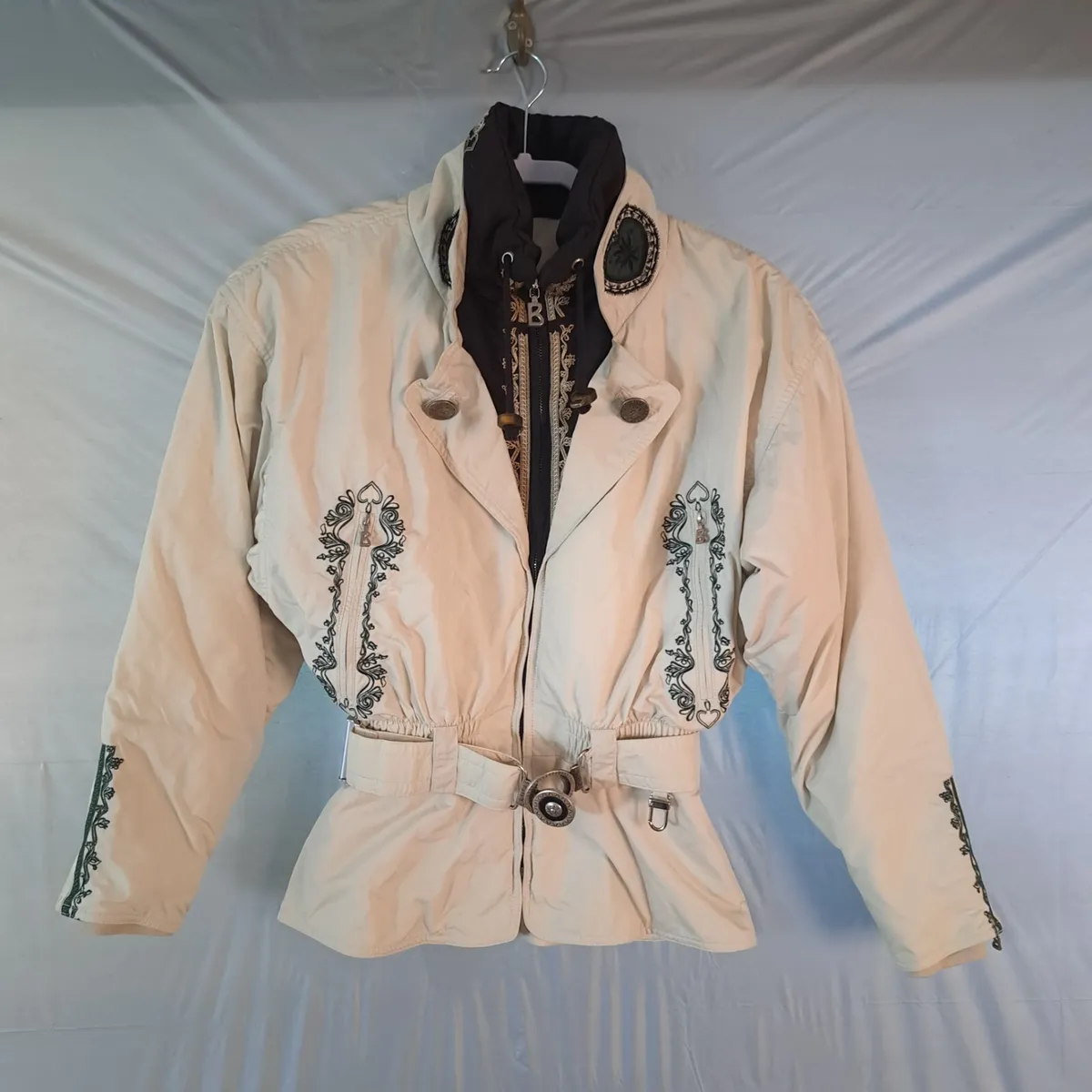 Vintage Bogner Ski Jacket Embroidered Belted XXS/XXXS | eBay