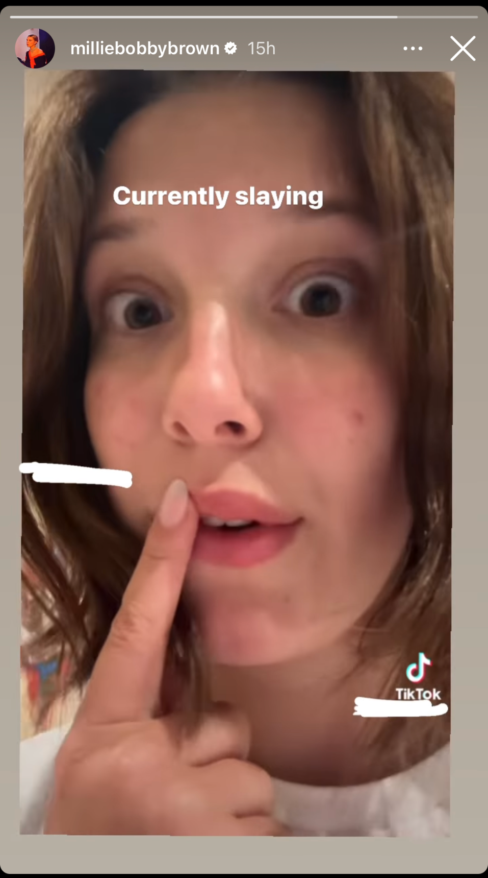 Millie Bobby Brown's makeup-free TikTok is so refreshing