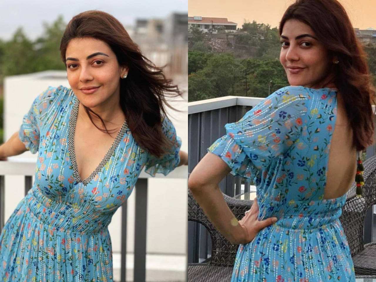 Kajal Aggarwal's midi dress with a sexy back - Times of India