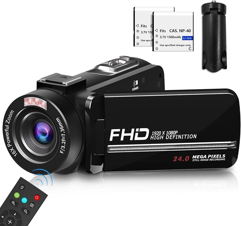 Amazon.com : WIKICO Video Camera, 1080P Camcorder Infrared Night ...