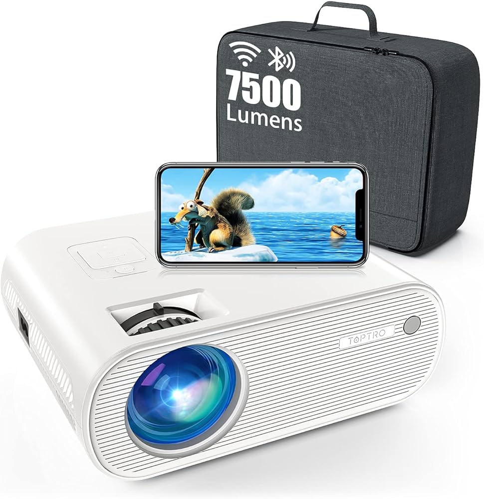 Amazon.com: Projector, TOPTRO Projector with WiFi and Bluetooth ...