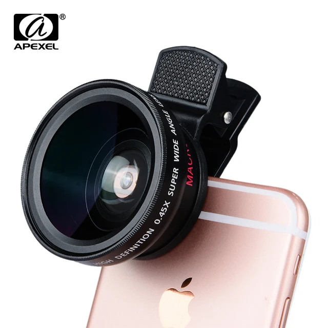 10pcs/lot 0.45x Super Wide Angle & 12.5x Super Macro Lens ...