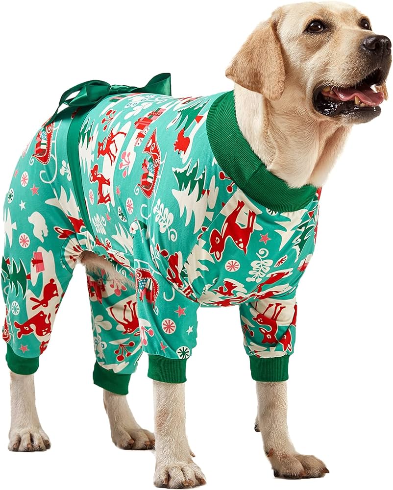 Amazon.com : Large Dog Christmas Pajamas for Dogs - Shirts for Big ...