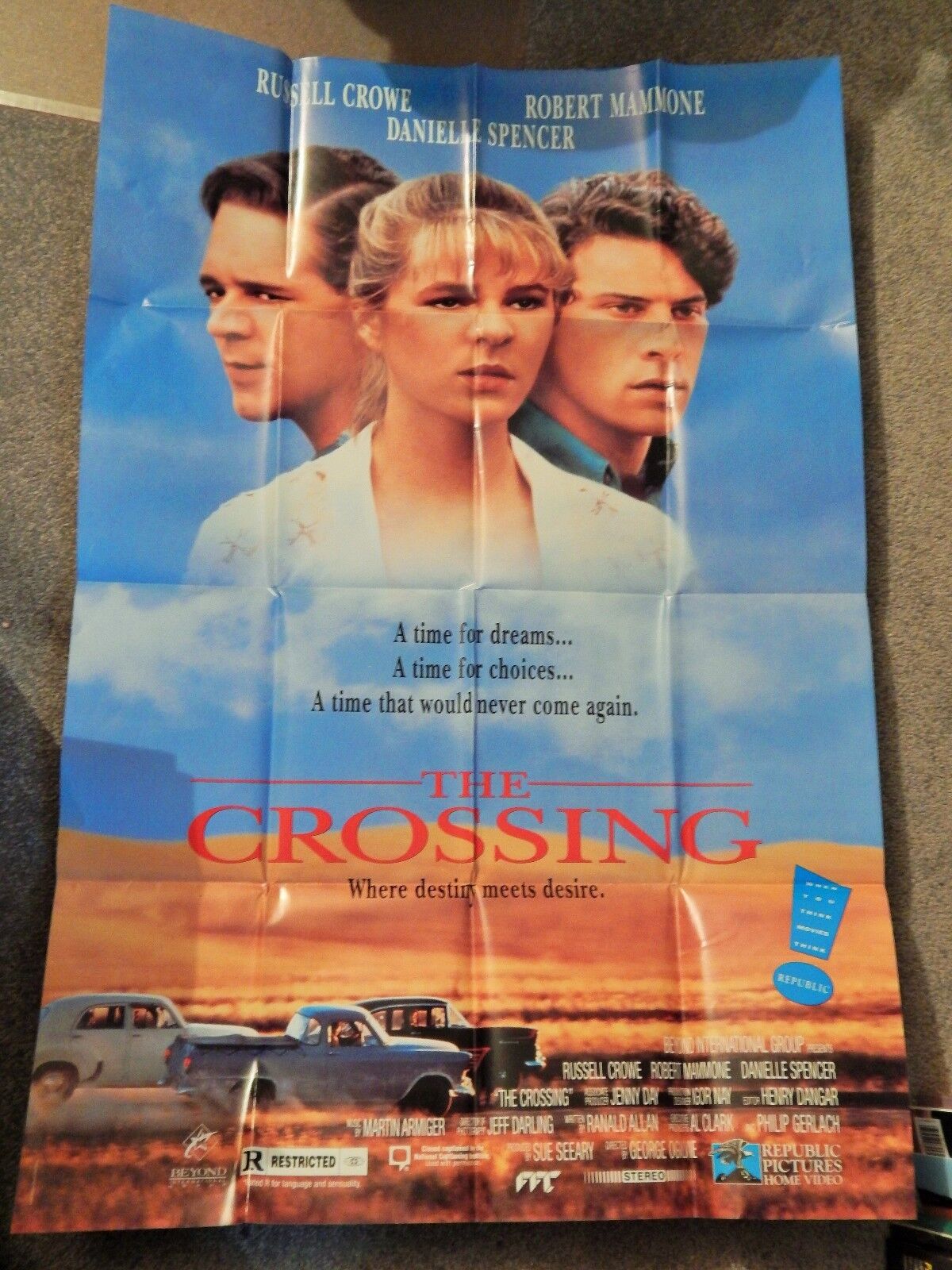 CROSSING (VIDEO DEALER FULL-SIZE 40 X 27 POSTER!, 1992) YOUNG ...