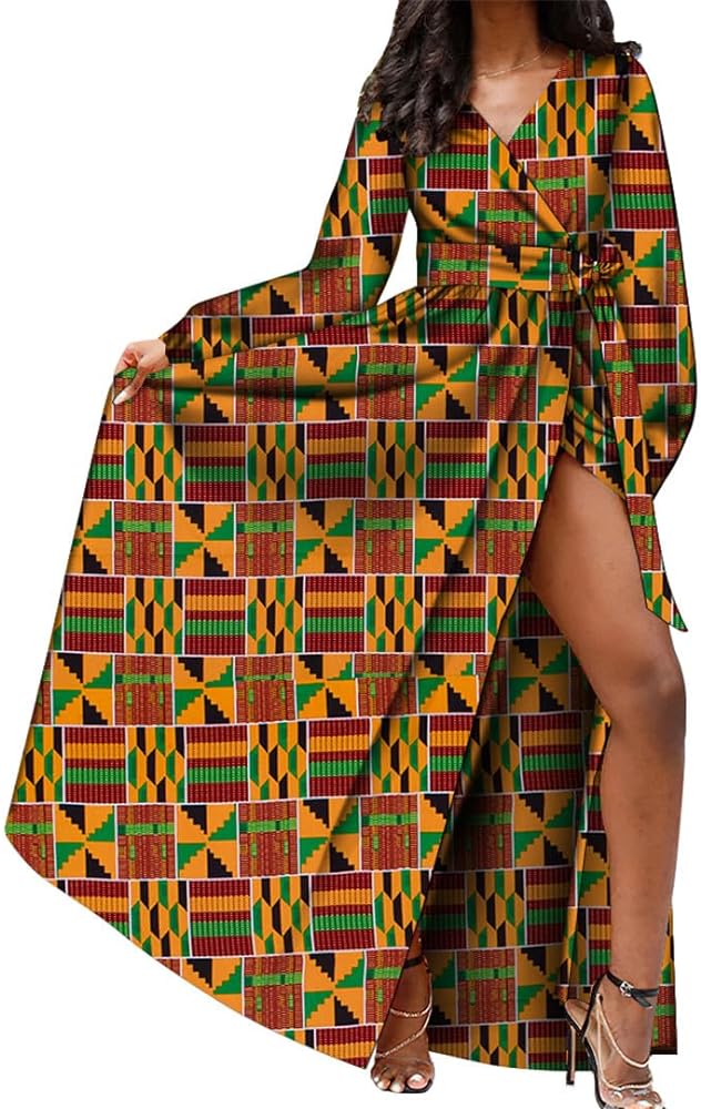 Amazon.com: African Robe for Woman Traditional Elegant Long ...