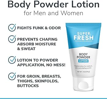 Amazon.com: Super Fresh Body Powder Lotion by SweatBlock, Talc ...