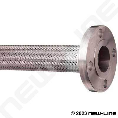 321 Stainless Braided Hose/Carbon Steel 300lb Fixed Flanges