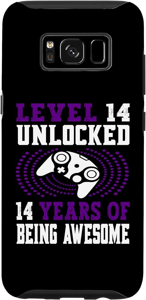 Amazon.com: Galaxy S8 Level 14 Unlocked Video Game 14th Birthday ...