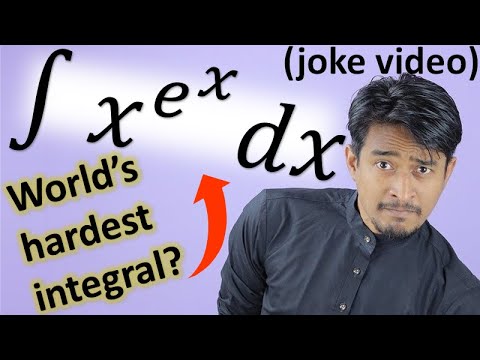 Doing the World's Hardest Integral (joke video) - YouTube