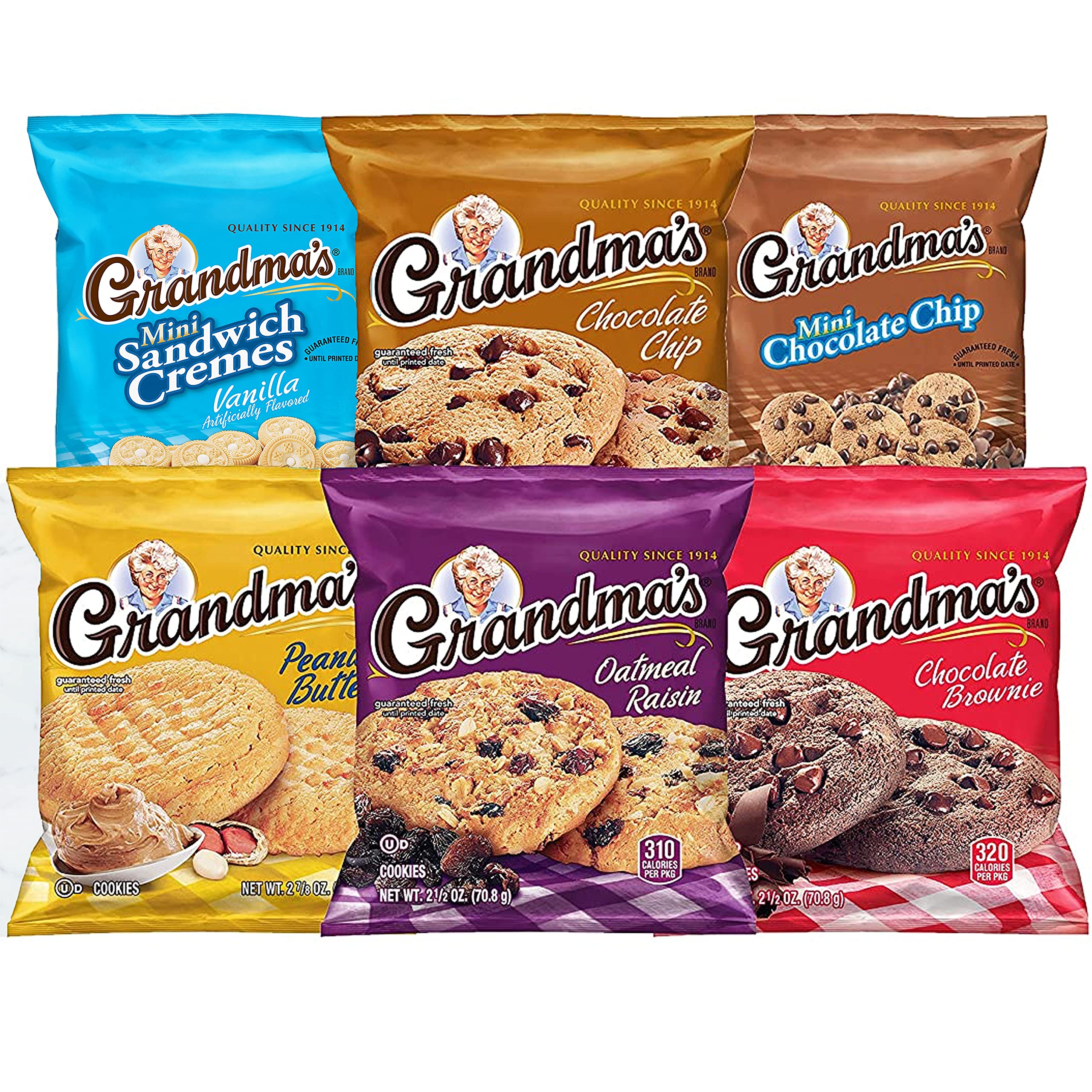 Amazon.com: Grandma's Cookies Variety Pack of 30 : Grocery ...