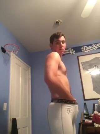 Young baseball player Sam strips and eats cum - ThisVid.com