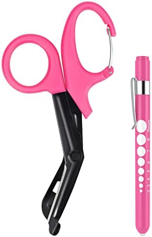 Amazon.com: MOVOCA Pen Light for Nurses & Medical Scissors, LED ...